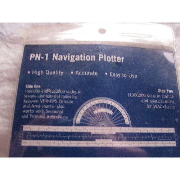 Jeppesen Pn-1 Navigation Plotter Pilot with sleeve and instructions Private/Comm - Picture 5 of 5